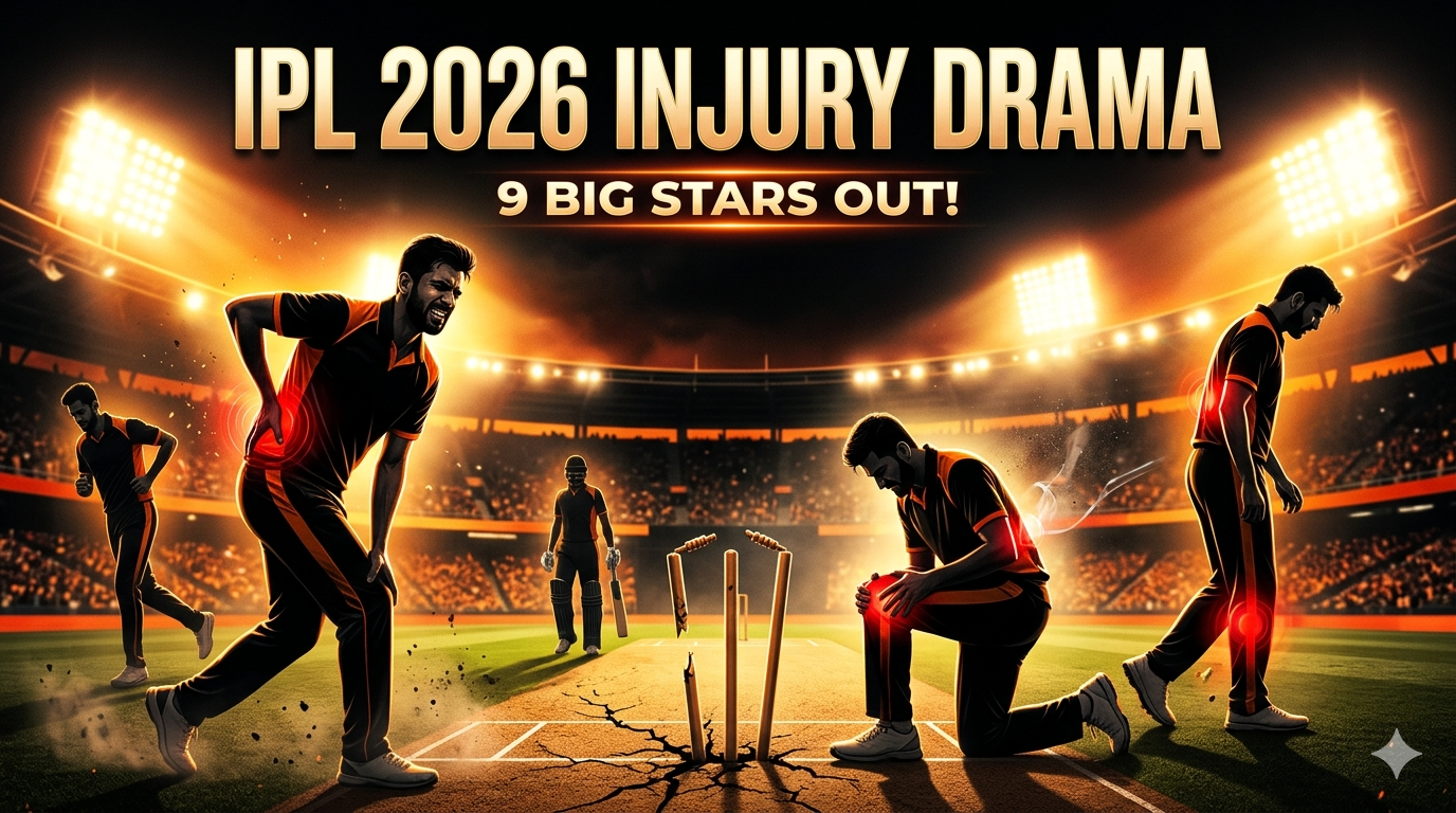 IPL 2026 Injured Players: KKR Out — 9 Stars Shuru Se Pehle Hi Toot Gaye!