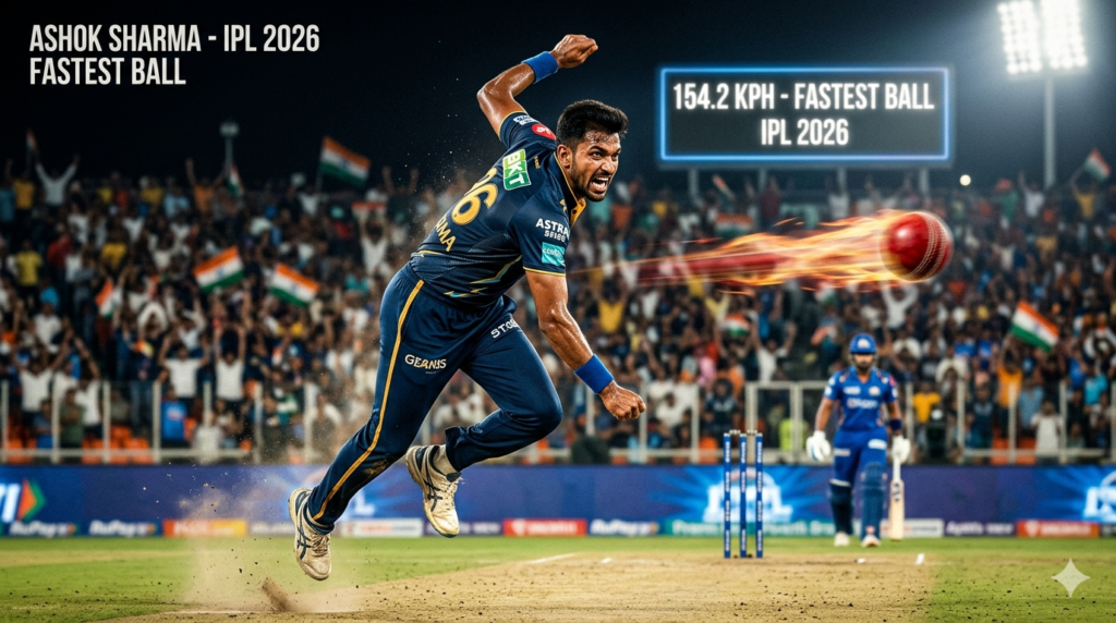 Ashok Sharma Fastest Ball IPL 2026
