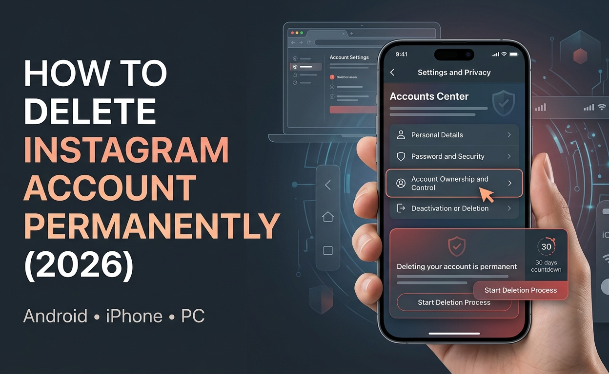 How to Delete Instagram Account Permanently – Easy Step-by-Step Guide (2026)