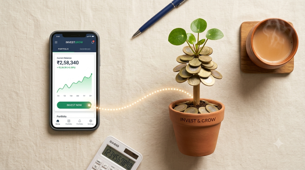 Investing for Beginners : ₹500 Se Shuru Karo, Crorepati Ban Jao (2026 Ka Sabse Detailed Guide) gemini generated image fnanv8fnanv8fnan